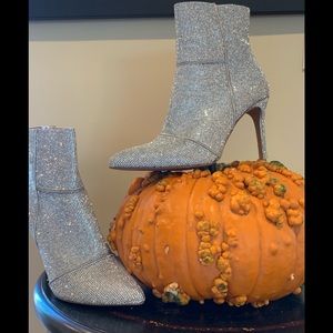 catwalk rhinestone booties